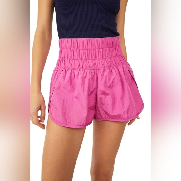 NEW Free People Way Home Short in Vivacious Magenta Size Large - Picture 2 of 10